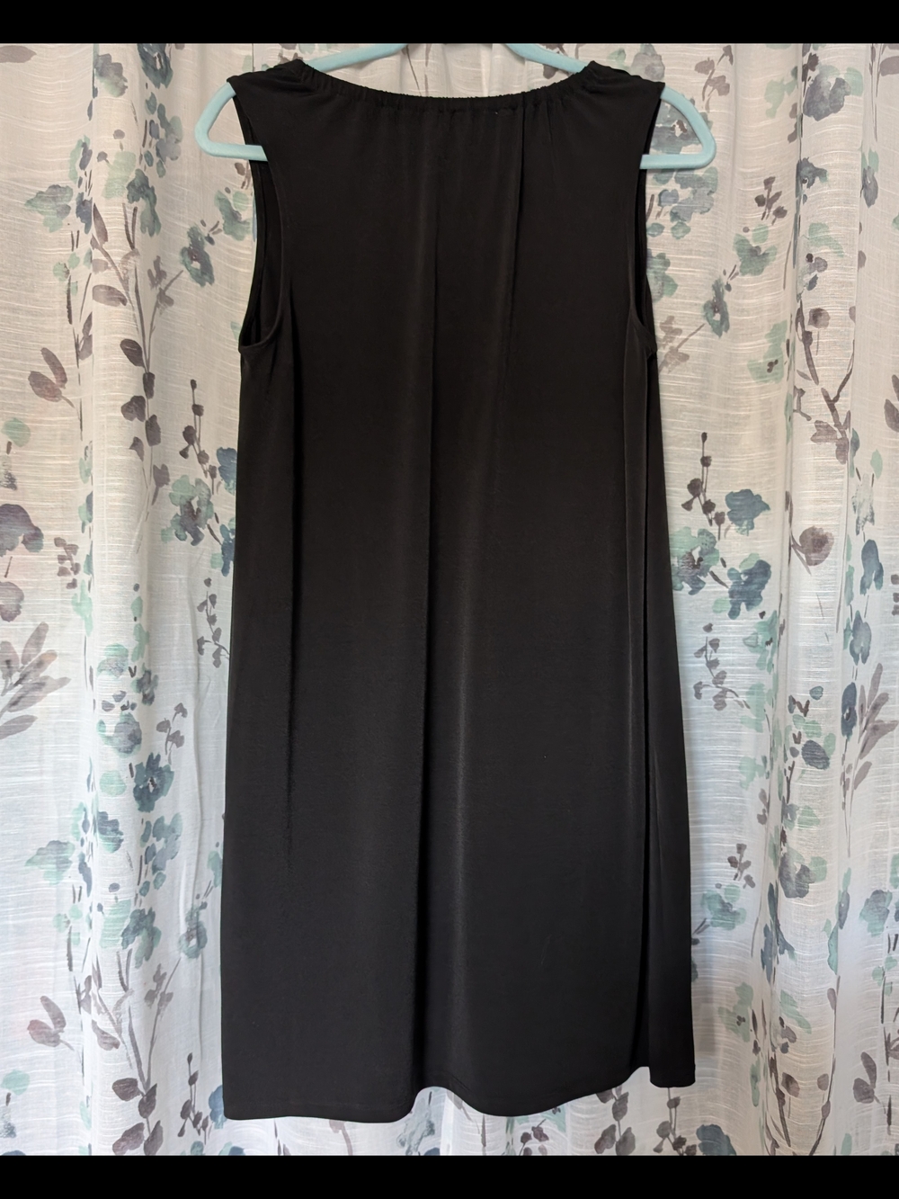 Michael Kors Black Sleeveless A-Line Dress with Gold Zip - Picture 3 of 4